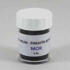 Anatolian 5 gr Mor Renk Jel Mum ve Parafin Toz Boyası