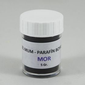 Anatolian 5 gr Mor Renk Jel Mum ve Parafin Toz Boyası