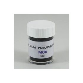 Anatolian 5 gr Mor Renk Jel Mum ve Parafin Toz Boyası