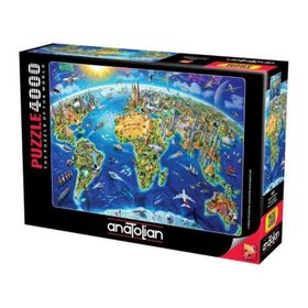 Anatolian 5202 Dünyanın Simgeleri 4000 Parça Puzzle