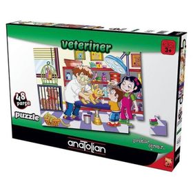Anatolian 7465 48 Parça Veteriner Puzzle