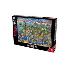 Anatolian Avrupa Haritası 4557 1500 Parça Puzzle