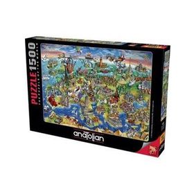 Anatolian Avrupa Haritası 4557 1500 Parça Puzzle