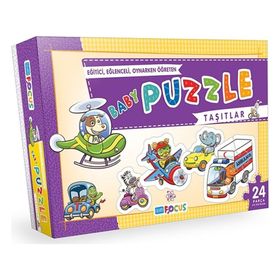 Anatolian Blue Focus Taşıtlar 24 Parça Baby Puzzle