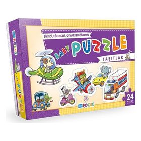 Anatolian Blue Focus Taşıtlar 24 Parça Baby Puzzle