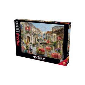 Anatolian Çiçekli Kafeler Sokağı 1000 Parça Puzzle