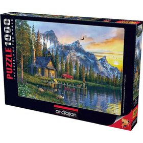 Anatolian Dağevinde Günbatımı Sunset Cabin 1000 Parça Puzzle