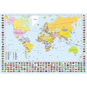 Anatolian Dünya Haritası- World Map 260 Parça Puzzle
