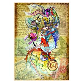 Anatolian Dünyayı Gezen Çerkez Kızı 1500 Parça Puzzle
