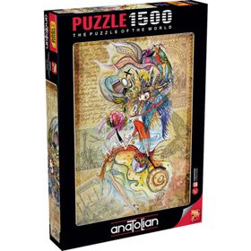 Anatolian Dünyayı Gezen Çerkez Kızı 1500 Parça Puzzle
