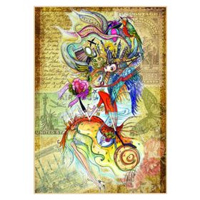 Anatolian Dünyayı Gezen Çerkez Kızı 1500 Parça Puzzle
