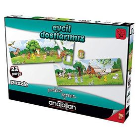Anatolian Evcil Dostlarımız 22 Parça Eğitici Puzzle