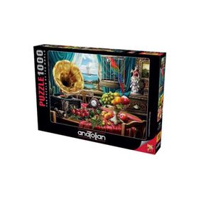 Anatolian Gramofon Still Life With Fruit 1000 Parça Puzzle