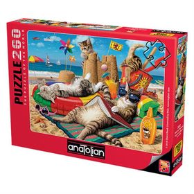 Anatolian Kedilerin Plaj Keyfi 260 Parça Puzzle
