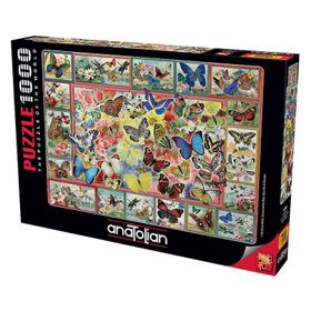 Anatolian Keskin Color Altın Kelebek 1000 Parça Puzzle