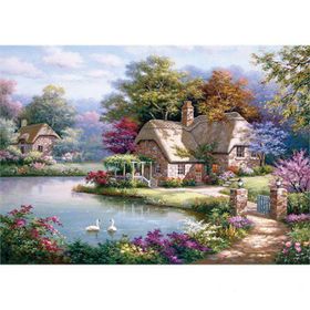Anatolian Kuğular Ve Kır Evi 1500 Parça Puzzle