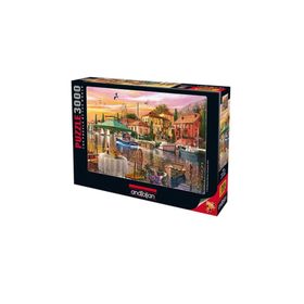 Anatolian Limanda Günbatmı 3000 Parça Puzzle