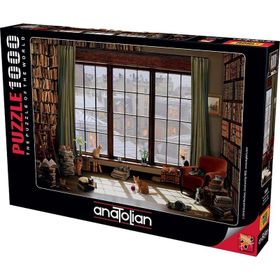 Anatolian Pencere Kedileri Window Cats 1000 Parça Puzzle