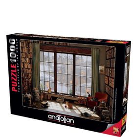 Anatolian Pencere Kedileri Window Cats 1000 Parça Puzzle