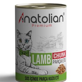 Anatolian Premium Adult Lamb Kuzulu Parça Etli 400 gr Kedi Konservesi