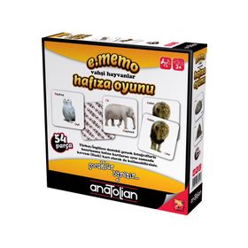 Anatolian Puzzle 54 Parça Vahşi Hayvanlar Hafıza Oyunu