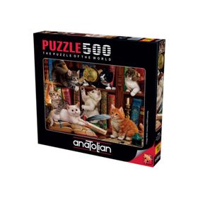 Anatolian Puzzle Kediler ve Kitapla500 Parça