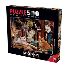 Anatolian Puzzle Kediler ve Kitapla500 Parça