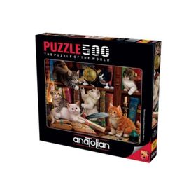 Anatolian Puzzle Kediler ve Kitapla500 Parça