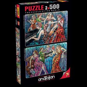 Anatolian Renkli Notalar 1 3612 2x500 Parça Puzzle