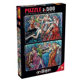 Anatolian Renkli Notalar 1 3612 2x500 Parça Puzzle