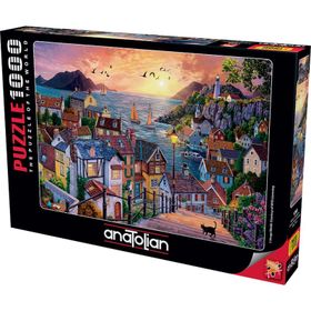 Anatolian Sahilde Günbatımı 1000 Parça Puzzle
