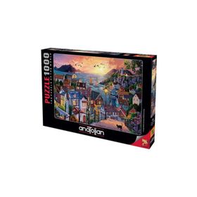 Anatolian Sahilde Günbatımı 1000 Parça Puzzle