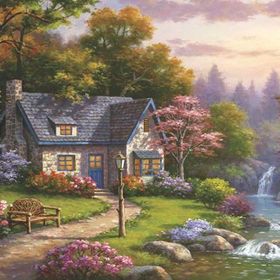 Anatolian Şelaleli Konak-Stonybrook Falls Cottage 2000 Parça Puzzle