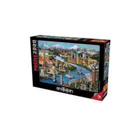 Anatolian Simge Yerler-Popular Landmark 2000 Parça Puzzle
