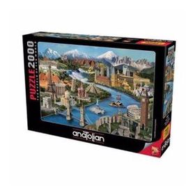 Anatolian Simge Yerler-Popular Landmark 2000 Parça Puzzle