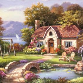 Anatolian Taş Köprü Konağı Stone Bridge Cotage 1500 Parça Puzzle