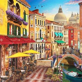 Anatolian Venedik Kanal Cafe 1500 Parça Puzzle