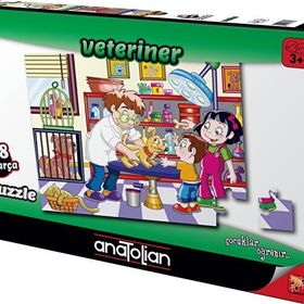 Anatolian Veteriner 48 Parça Eğitici Puzzle