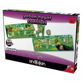 Anatolian Yaban Hayat Canlıları 22 Parça Puzzle