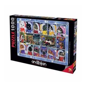 Anatolian Yeni Yıl Kedileri 1000 Parça Puzzle