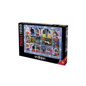 Anatolian Yeni Yıl Kedileri 1000 Parça Puzzle