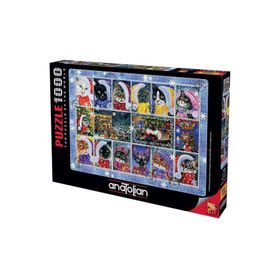 Anatolian Yeni Yıl Kedileri 1000 Parça Puzzle