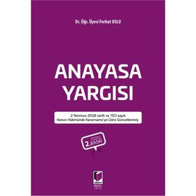 Anayasa Yargısı- Ferhat Uslu