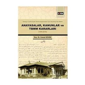 Anayasalar Kanunlar ve TBMM Kararları - Eğitim Yayınevi