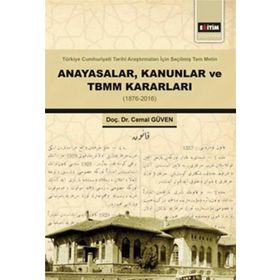 Anayasalar Kanunlar ve TBMM Kararları - Eğitim Yayınevi