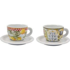 Ancap Edex Capriccio Italiano 180 ml 4 Parça 2 Kişilik Cappuccino Tabak ve Fincan Takımı
