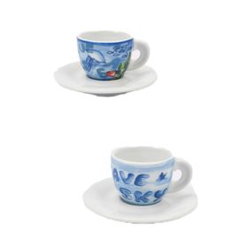 Ancap Edex In Our Hands 80 ml 4 Parça 2 Kişilik Espresso Tabak ve Fincan Takımı