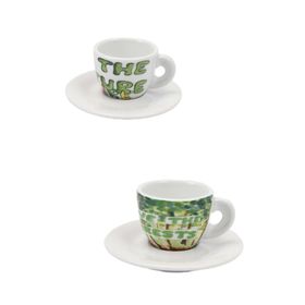 Ancap Edex In Our Hands 80 ml 4 Parça 2 Kişilik Espresso Tabak ve Fincan Takımı