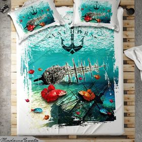 Anchor 3D Çift Kişilik Nevresim Takımı