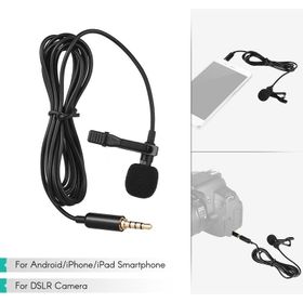 Andoer EY-510A DSLR Kamera ve Telefonlar İçin Yaka Mikrofonu